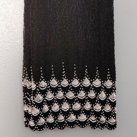 Lawrence Kazar Sequined Dress made in India size Large - Picture 4 of 12